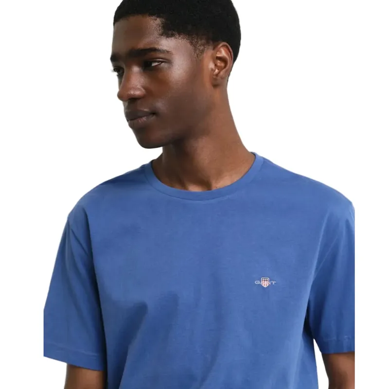 Gant Reg Shield SS T-Shirt Vintage Blue-4