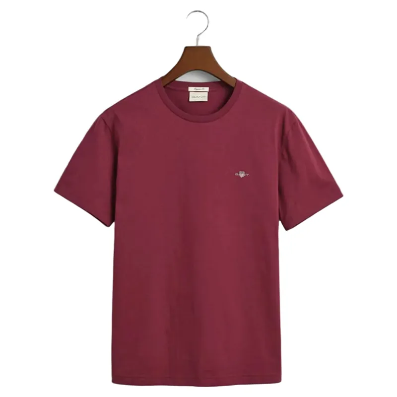 Gant Reg Shield SS T-Shirt Wine Red