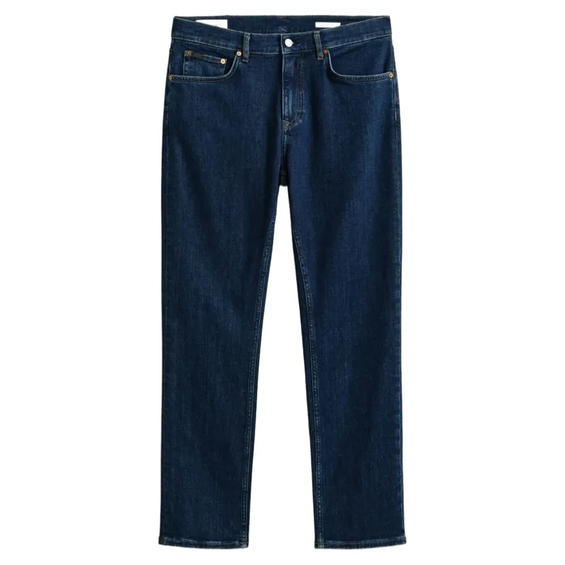 Gant Regular Clean Wash Jeans in Mid Blue