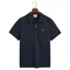 Gant Regular Fit Shield Pique Polo Shirt Evening Blue