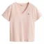 Gant Shield V-Neck T-Shirt Short Sleeve in Apricot Pink