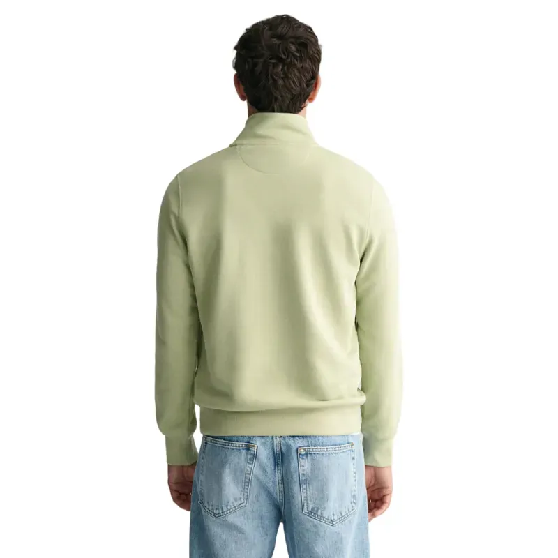 Gant Shield Half-Zip Sweatshirt Milky Matcha-2