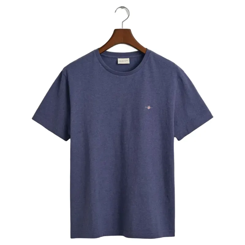 Gant Shield T-Shirt Dark Jeans Blue Melange