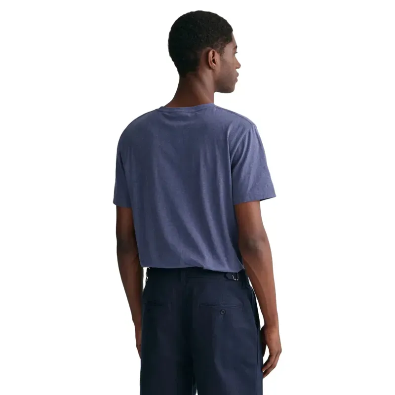 Gant Shield T-Shirt Dark Jeans Blue Melange-2