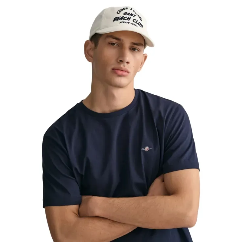 Gant Shield T-Shirt Evening Blue-3