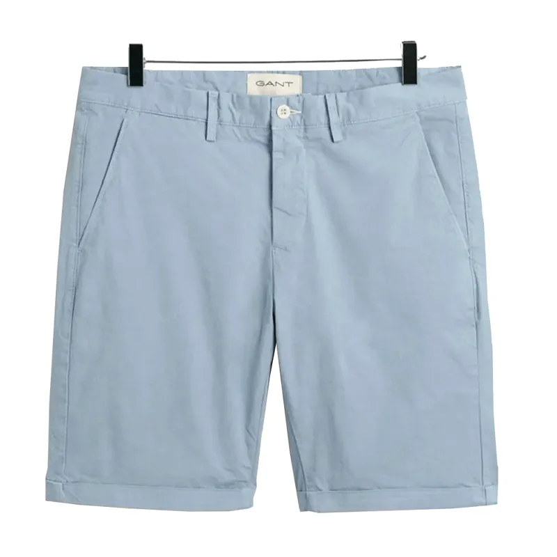 Gant Slim Fit Chino Shorts Dove Blue