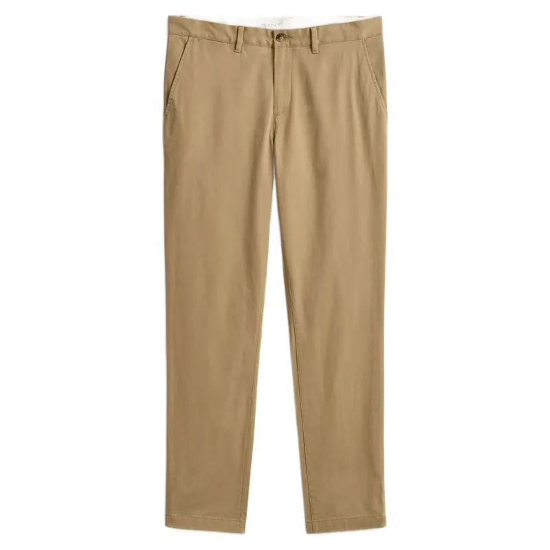 Gant Slim Classic Chinos in Dark Khaki