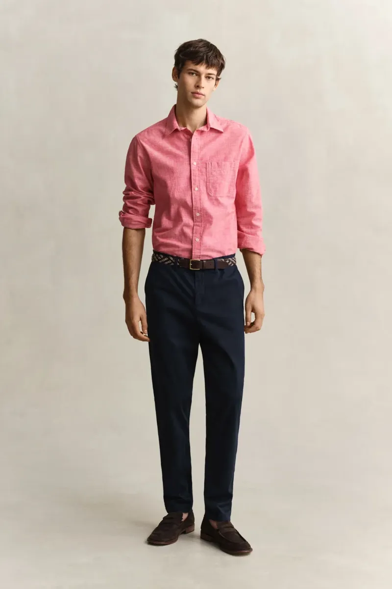 Gant Slim Classic Chinos in Evening Blue-1