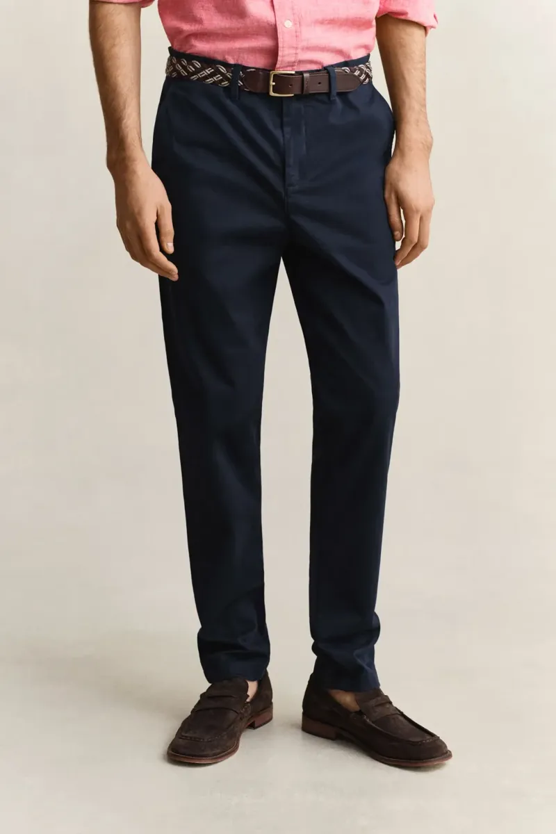 Gant Slim Classic Chinos in Evening Blue-5
