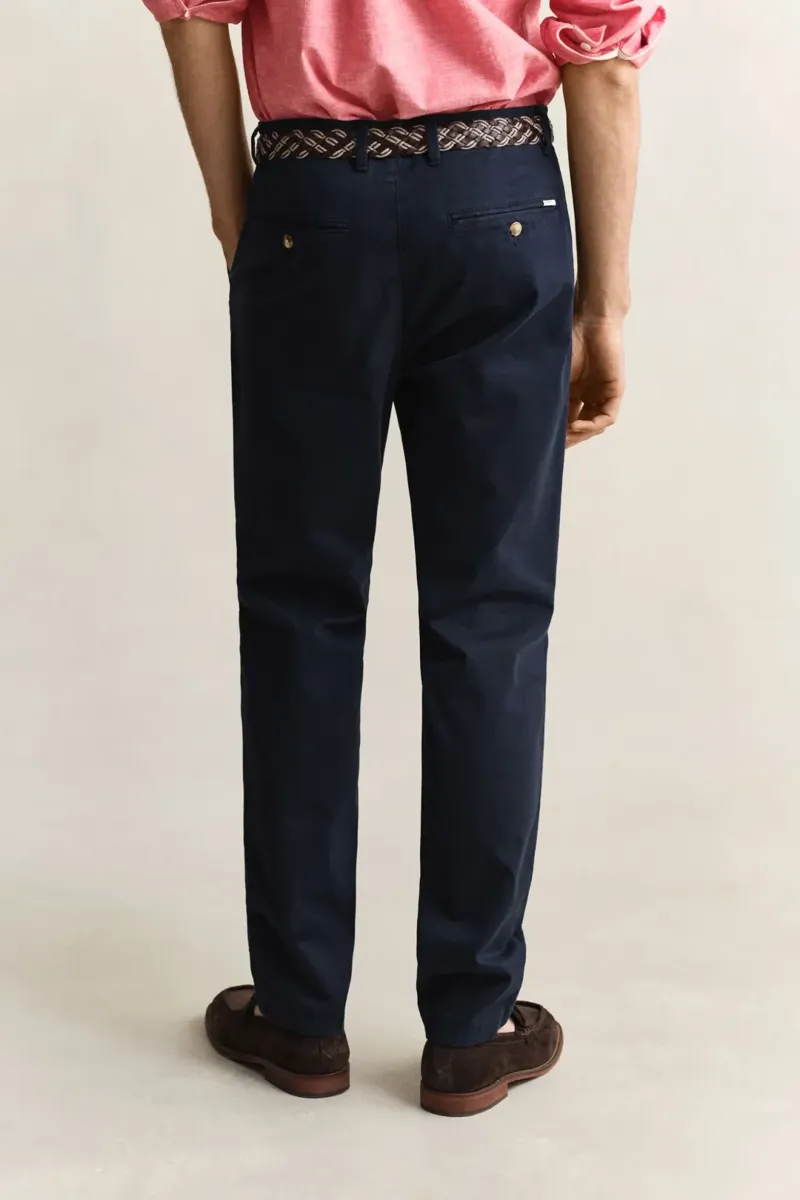 Gant Slim Classic Chinos in Evening Blue-6