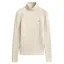 Gant Stretch Cotton Cable Turtleneck Sweater in Faded Beige