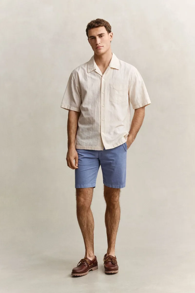 Gant Sunfaded Chino Shorts in Faded Denim-1
