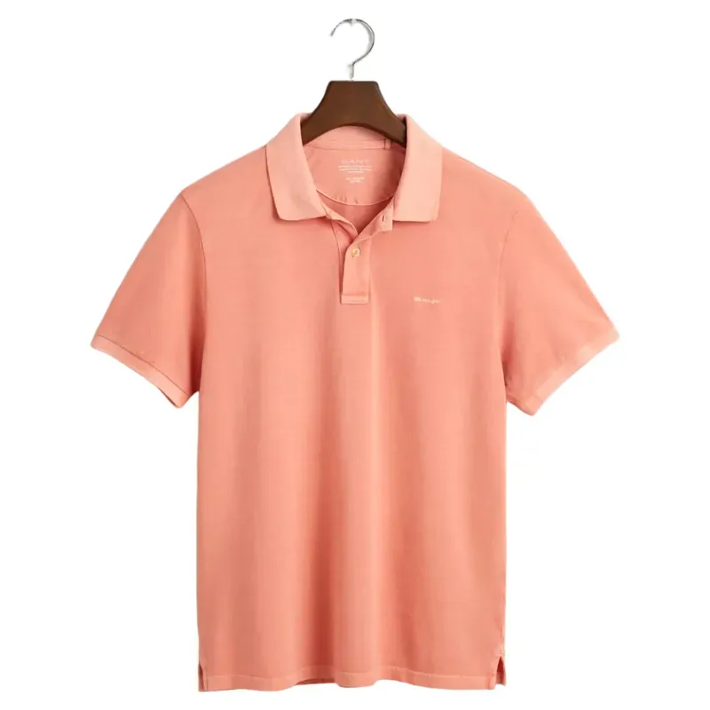 Gant Sunfaded Piqué Polo Shirt Peachy Pink