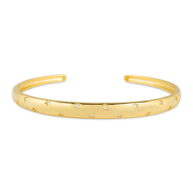 Gold Trip Starry Night Bangle 6.5inch in Gold