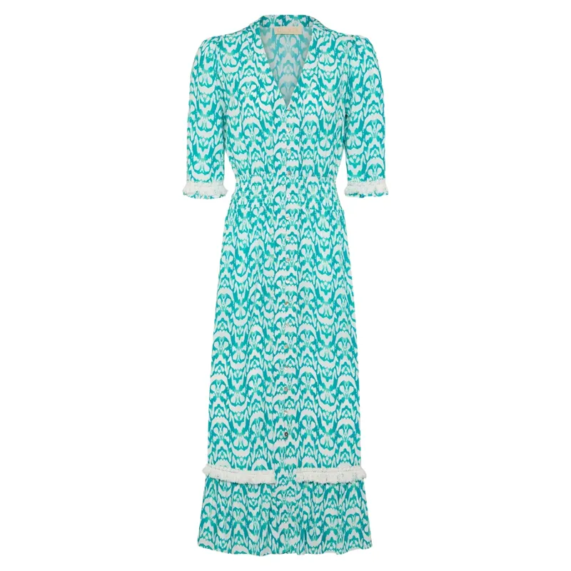 Guinea Alana Dress Long in Sea Green