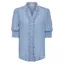 Guinea Emily Heart Silk Short Sleeve Shirt in Pale Blue