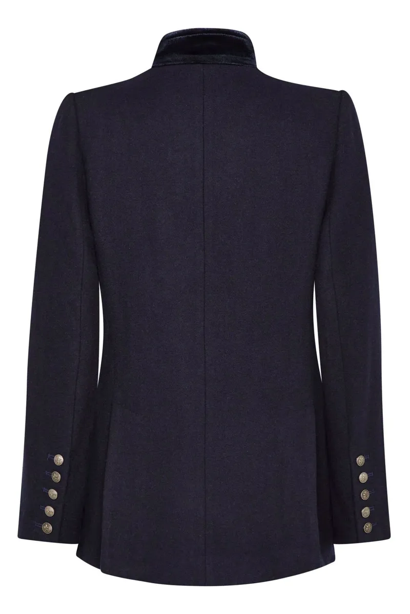 Guinea Newbury Wool Jacket in Navy-1
