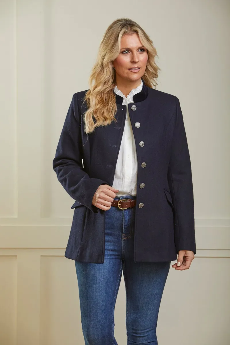 Guinea Newbury Wool Jacket in Navy-4