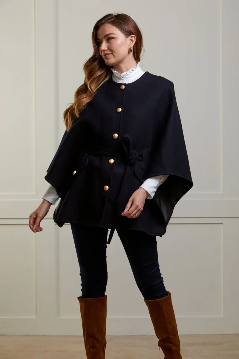 Guinea Serena Cape in Navy-3