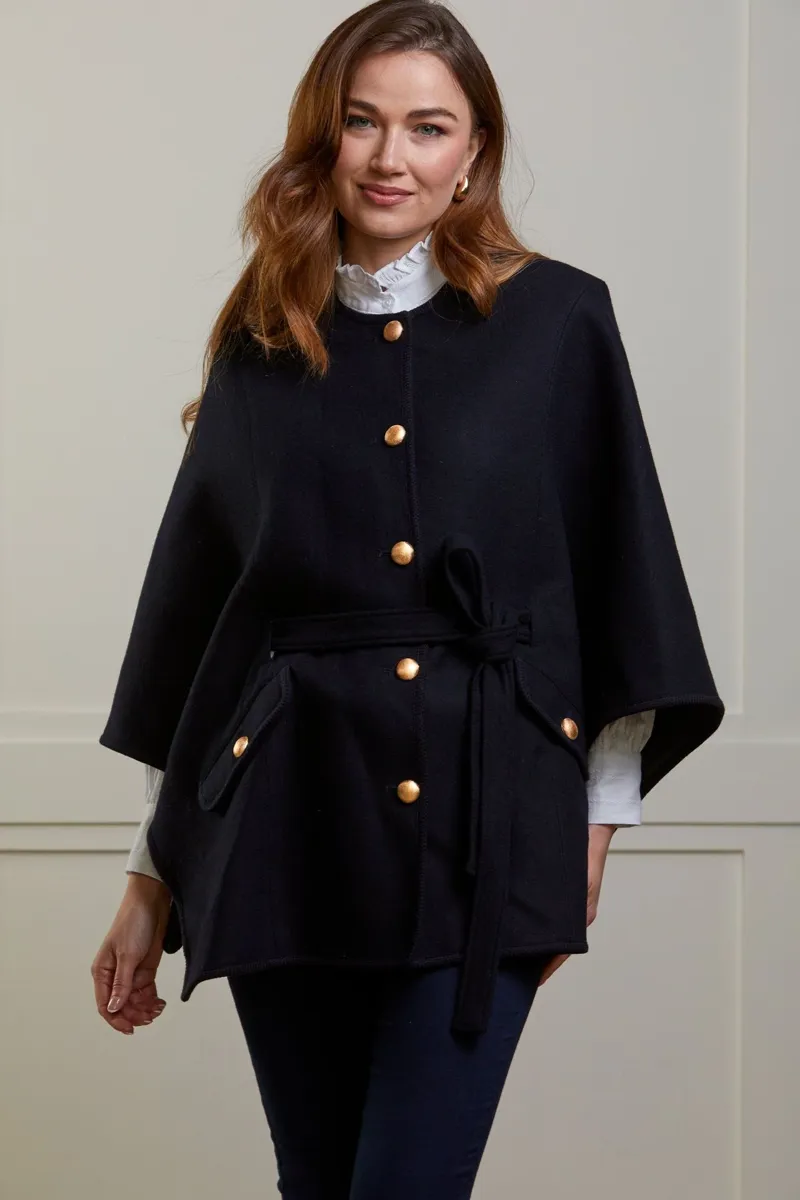 Guinea Serena Cape in Navy-5