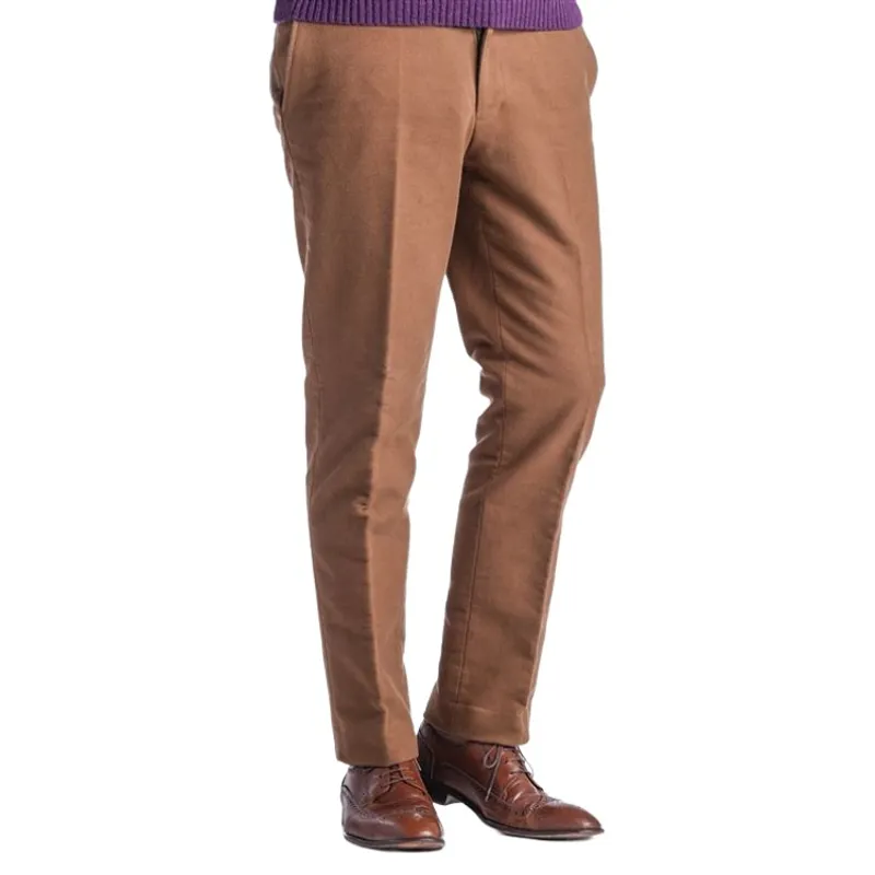 Gurteen Epsom Moleskin Trouser in Camel