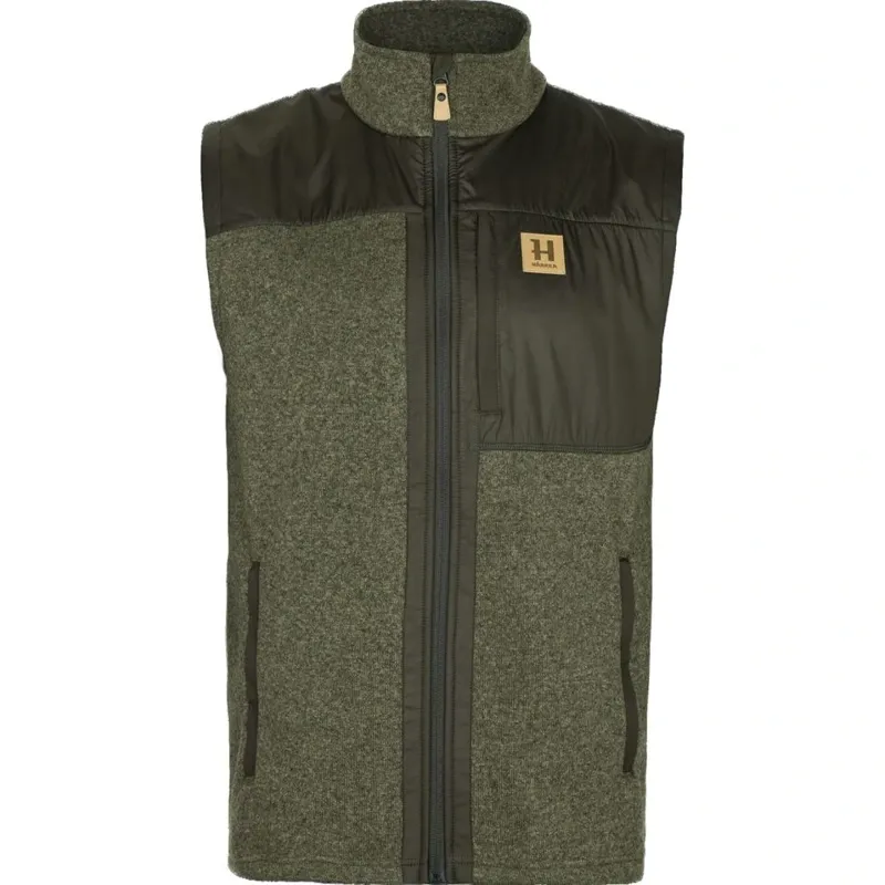 Harkila Kalix Fleece Waistcoat in Willow Green