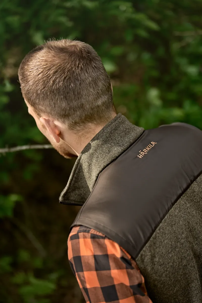 Harkila Kalix Fleece Waistcoat in Willow Green-5