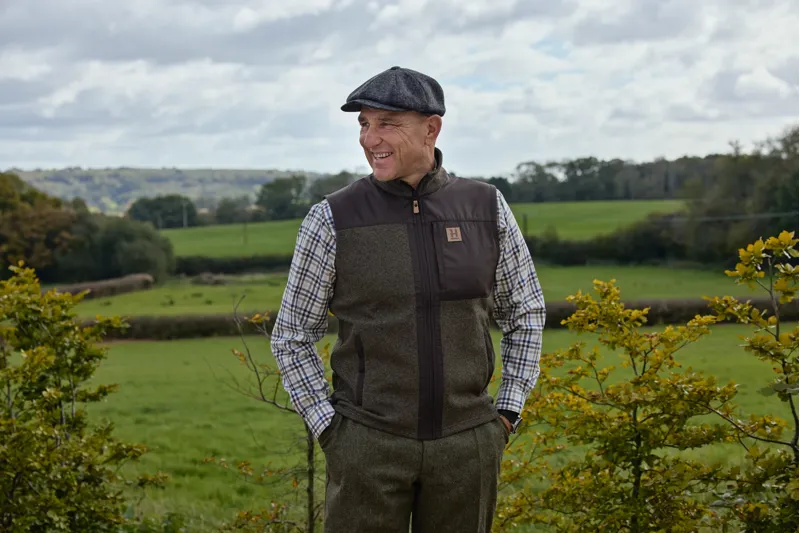 Harkila Kalix Fleece Waistcoat in Willow Green-6