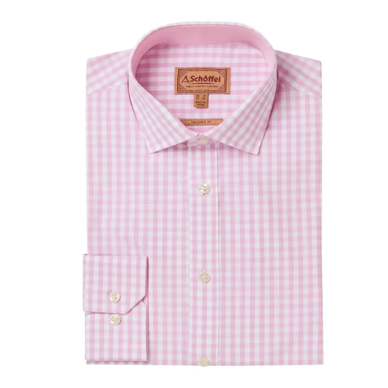 Schoffel Harlyn Tailored Check Shirt Pink