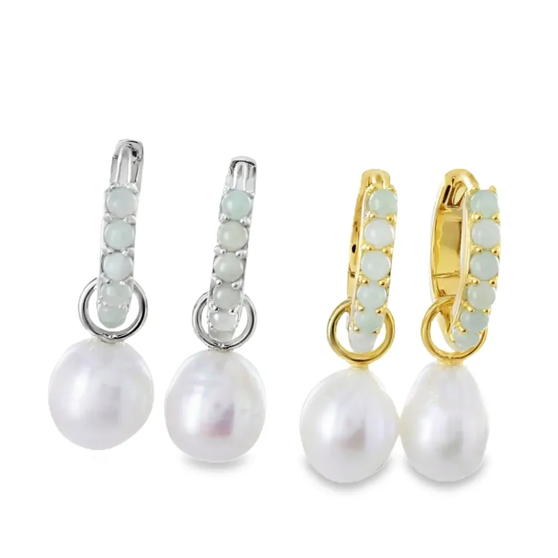 Reeves and Reeves Harmony Huggies Earrings in Silver-1