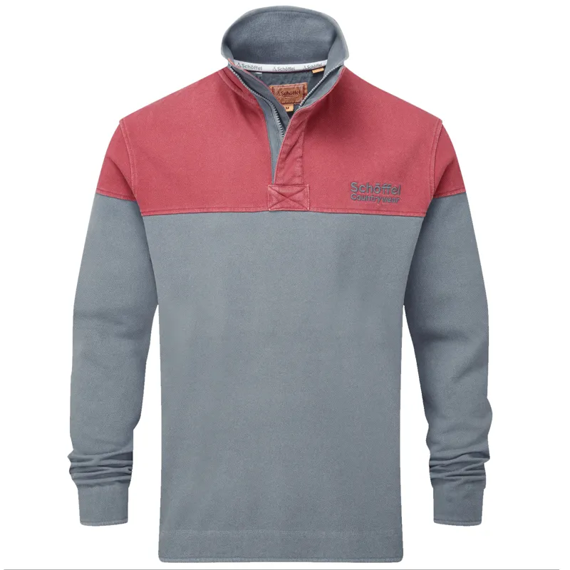 Schoffel Helford Heritage Sweatshirt Slate Red 