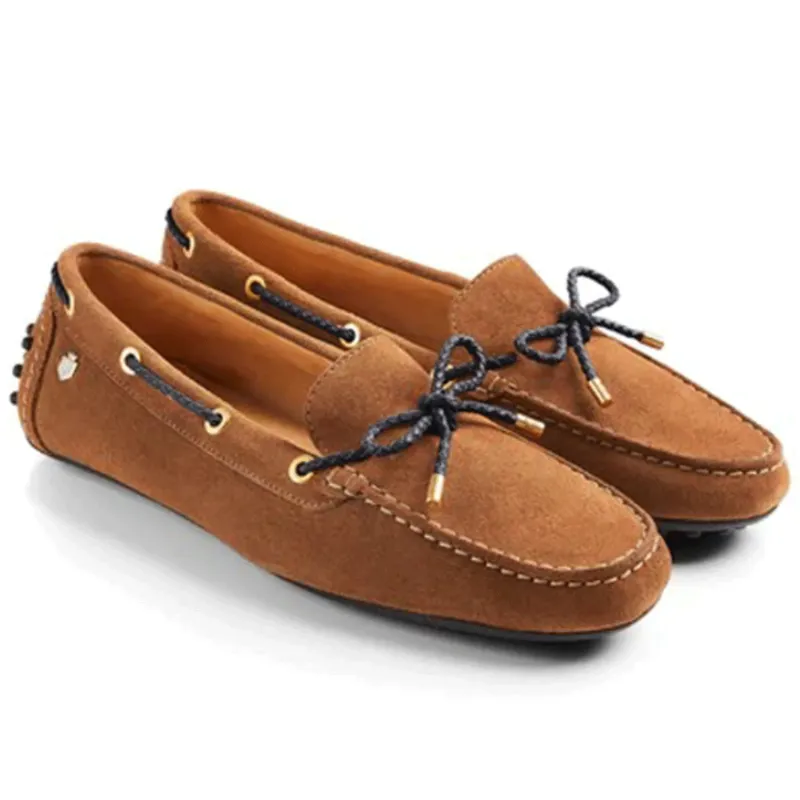 Fairfax and Favor Henley Tan Navy Suede