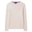 Crew Heritage Cable V Neck Rose Water
