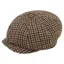 Hicks and Brown Felsham Tweed Baker Boy Cap in Moss