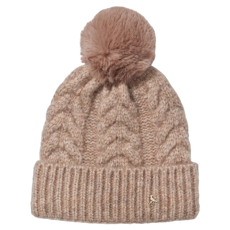 Hicks and Brown Langham Pom Beanie in Walnut