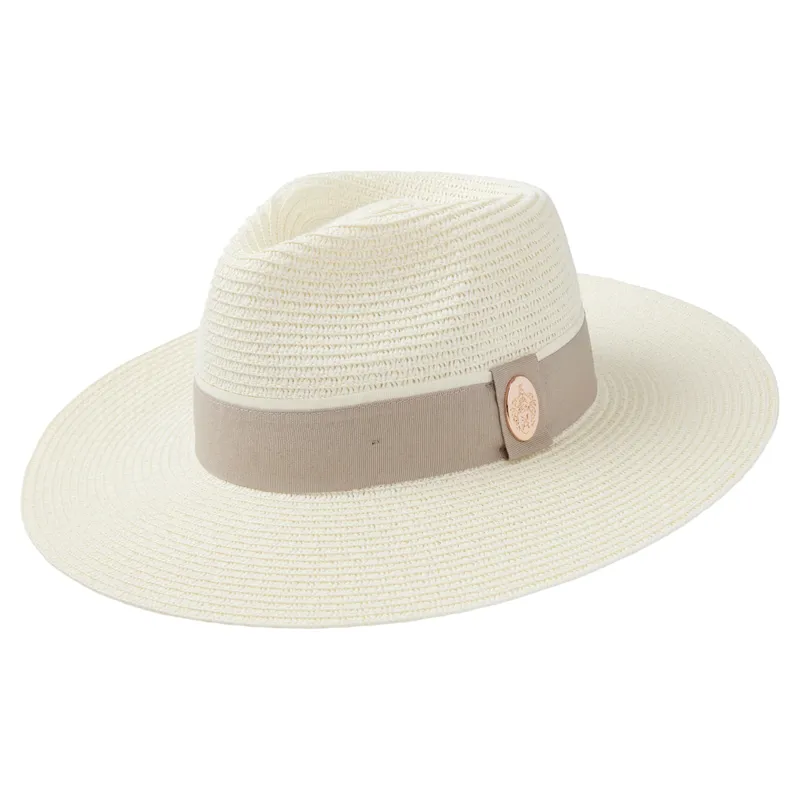 Hicks and Brown The Hemley Fedora Cream in Cream