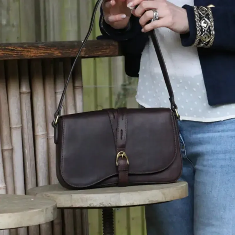 Hicks and Hides Icomb Handbag Brown
