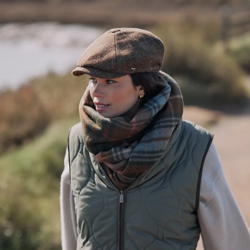 Hicks and Brown Felsham Tweed Baker Boy Cap in Brown-1