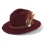 Hicks and Brown Suffolk Fedora Bronze Feather Plum