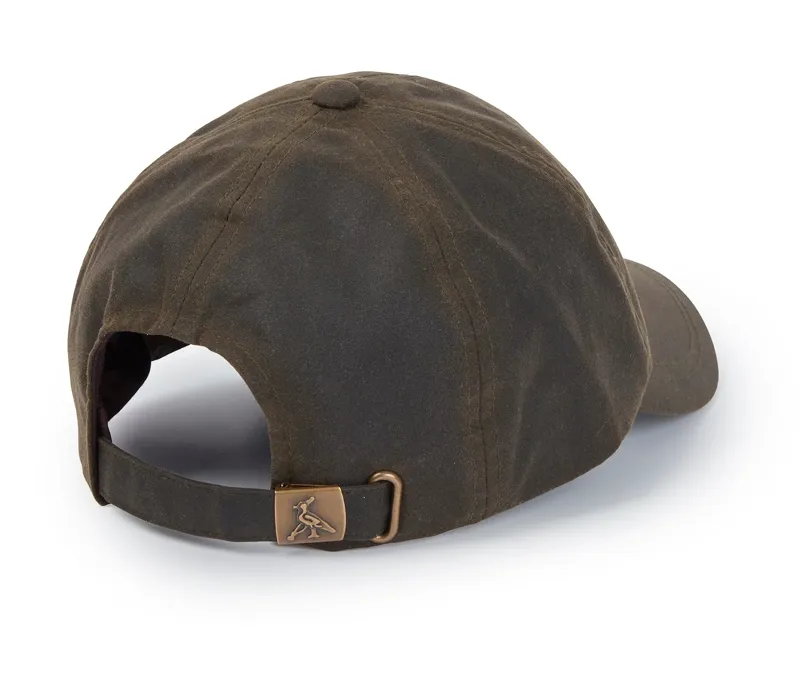 Hicks and Brown Wax Baseball Cap in Olive Green-1