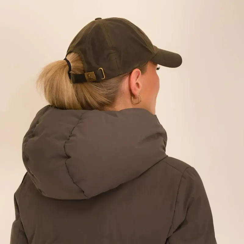 Hicks and Brown Wax Baseball Cap in Olive Green-5