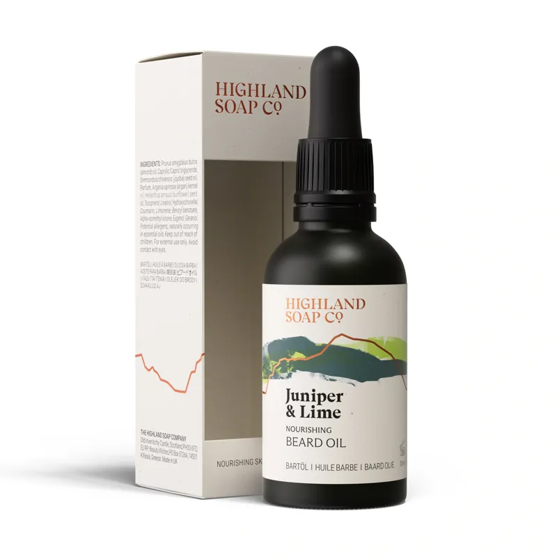 Highland Soap Co. Beard Oil in Juniper and Lime