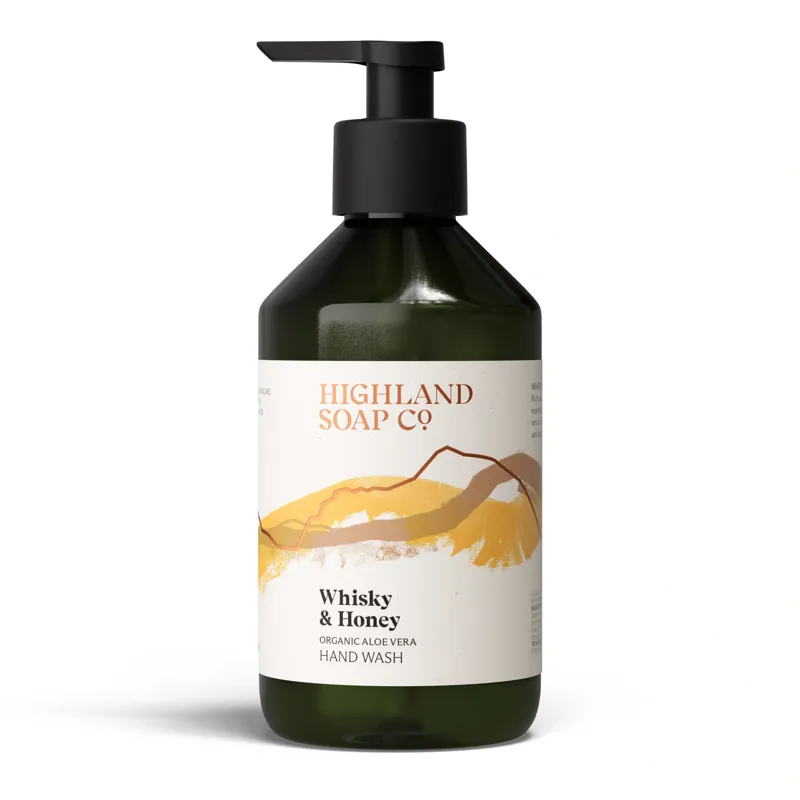 Highland Soap Co. Organic Aloe Hand Wash Whisky and Honey 300ml