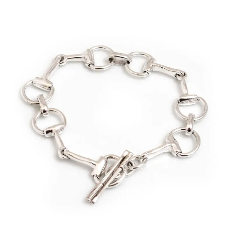 Hiho Silver Jewellery Sterling Silver Snaffle Bracelet