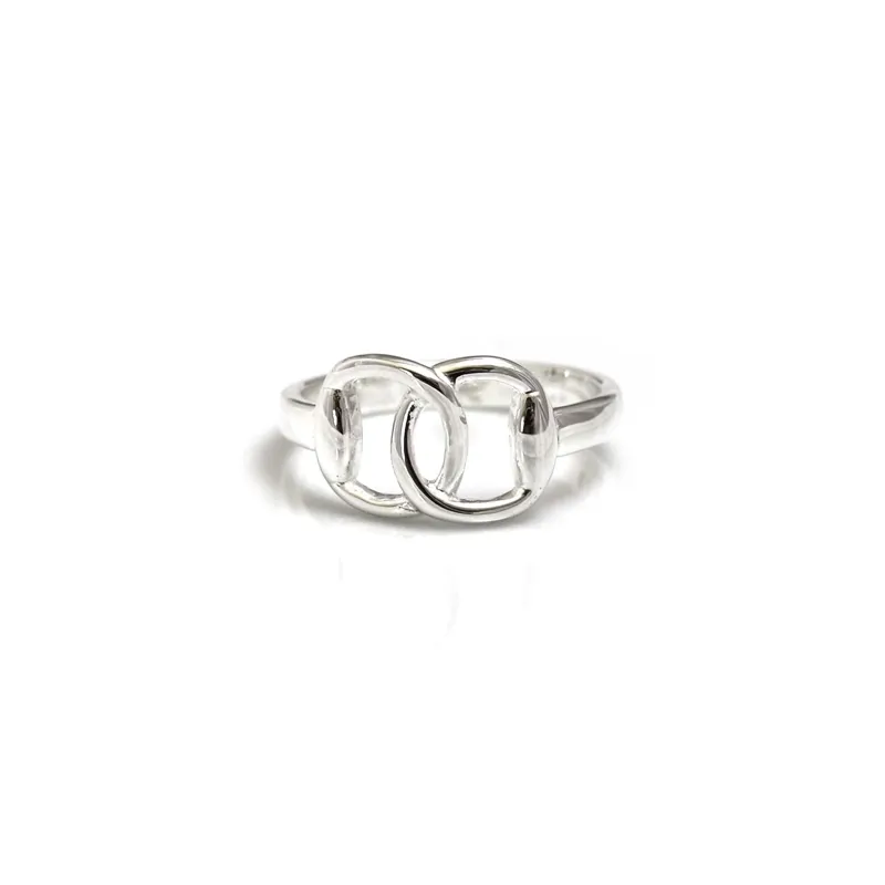 Hiho Silver Jewellery Sterling Silver Snaffle Ring in Silver