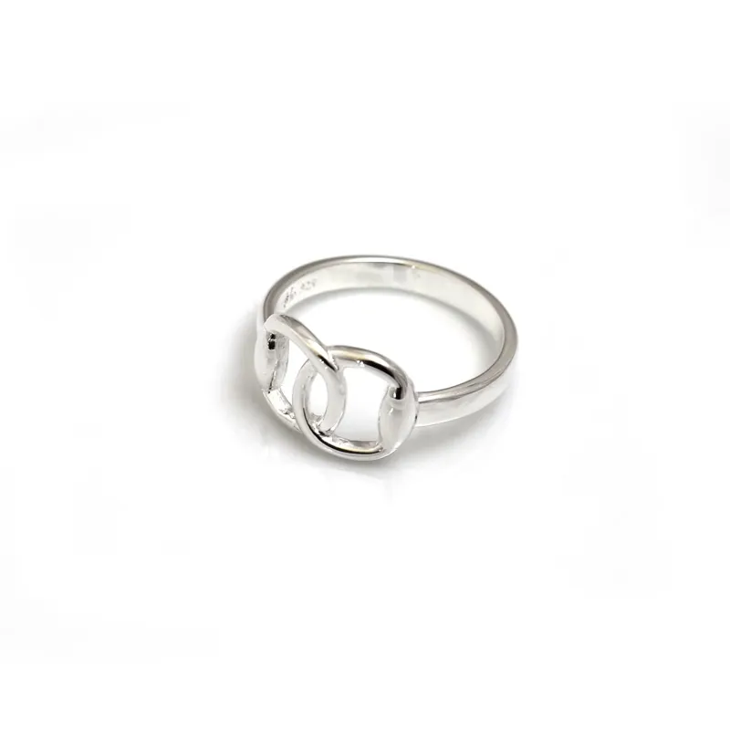 Hiho Silver Jewellery Sterling Silver Snaffle Ring in Silver-1