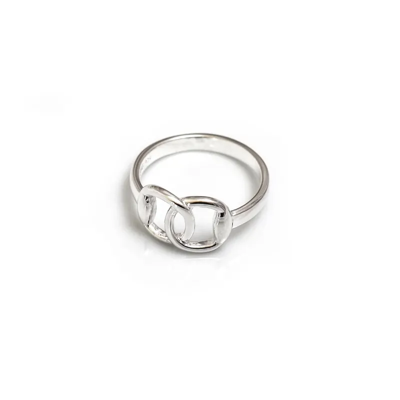 Hiho Silver Jewellery Sterling Silver Snaffle Ring in Silver-2