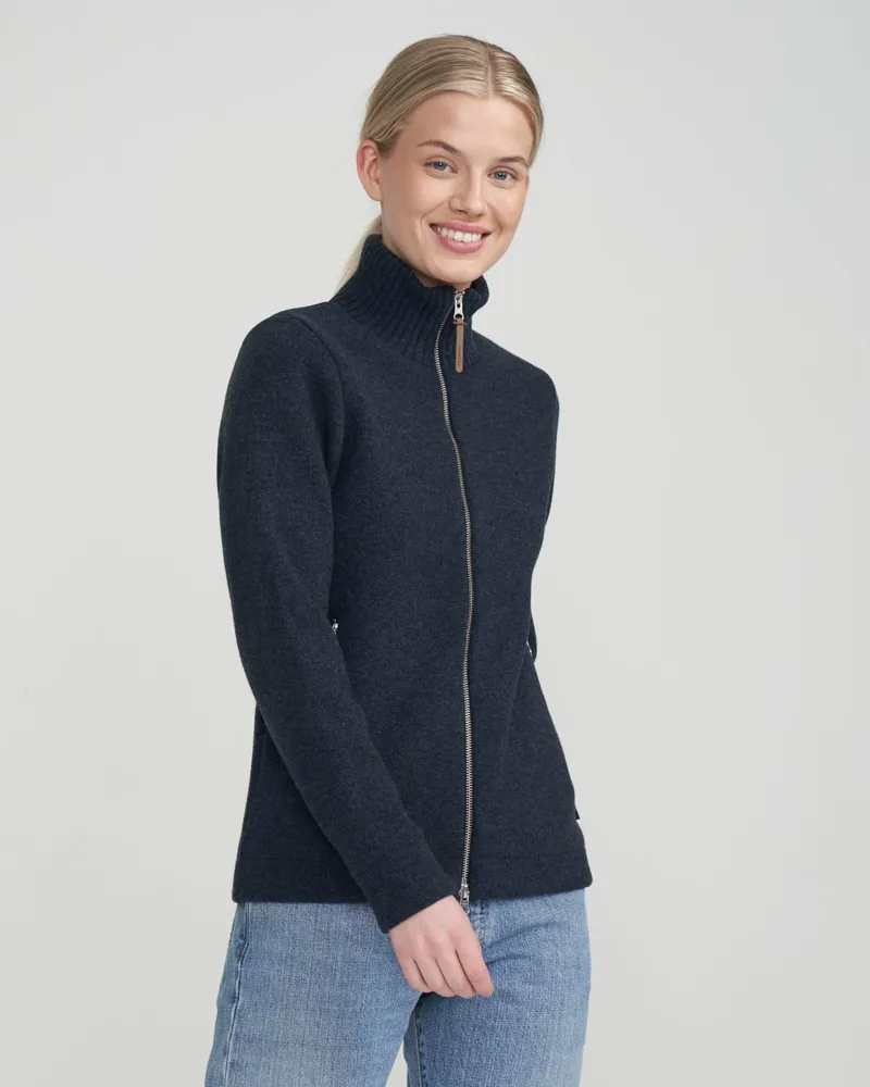 Holebrook Claire Full Zip Windproof Women's Jacket in Dark Blue-2