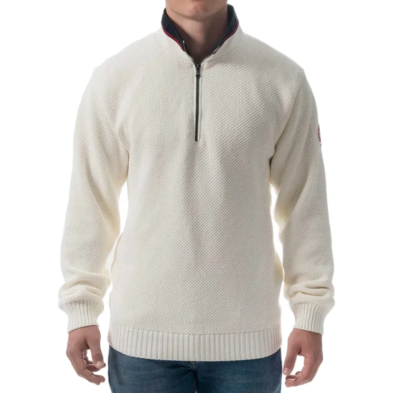 Holebrook Classic Windproof Sweater Off White Mel-1