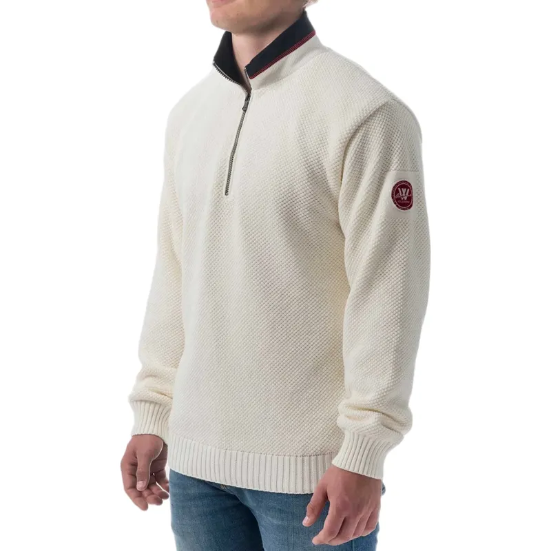 Holebrook Classic Windproof Sweater Off White Mel-2